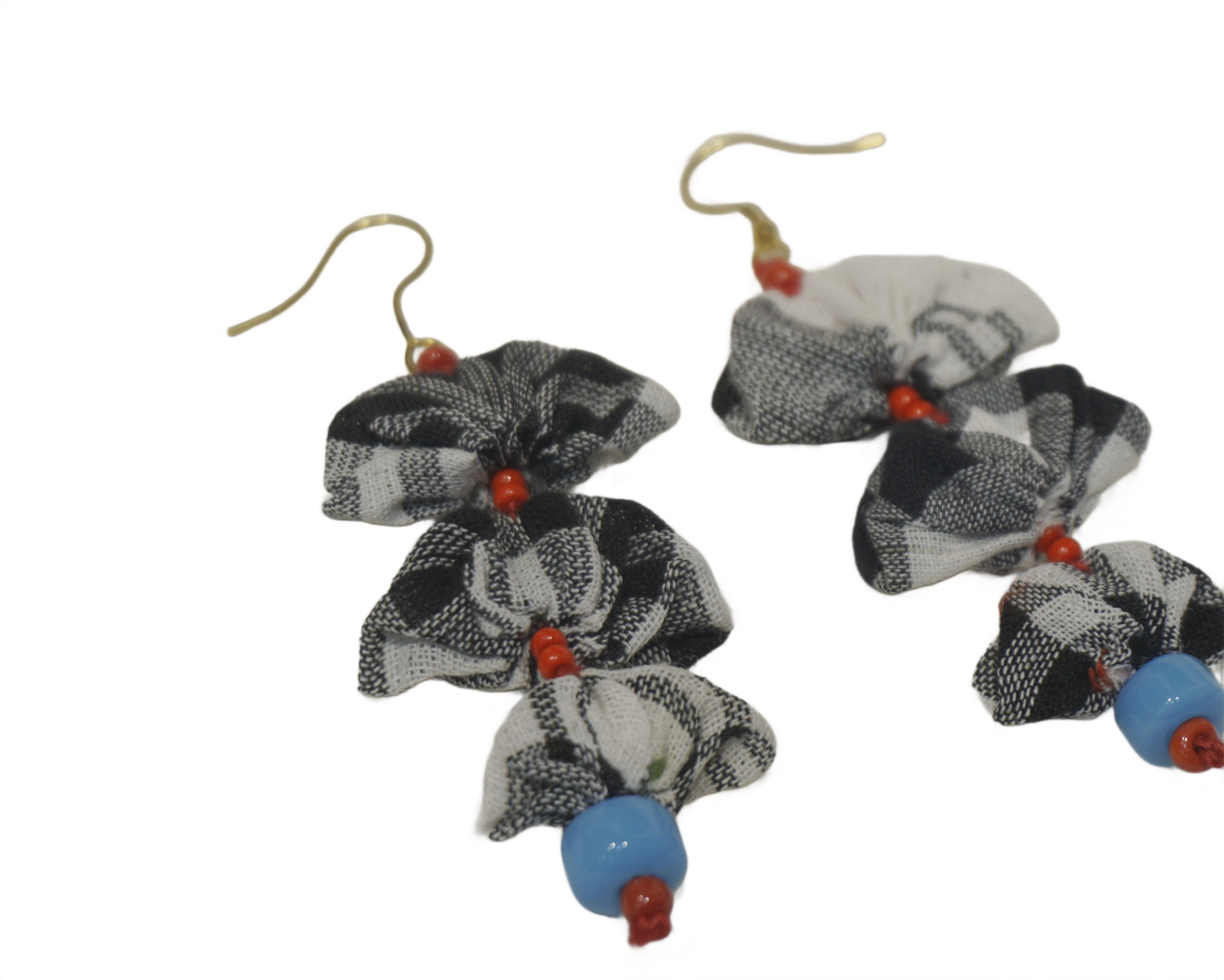 Handcrafted Gamcha Fabric Earings New- GE110