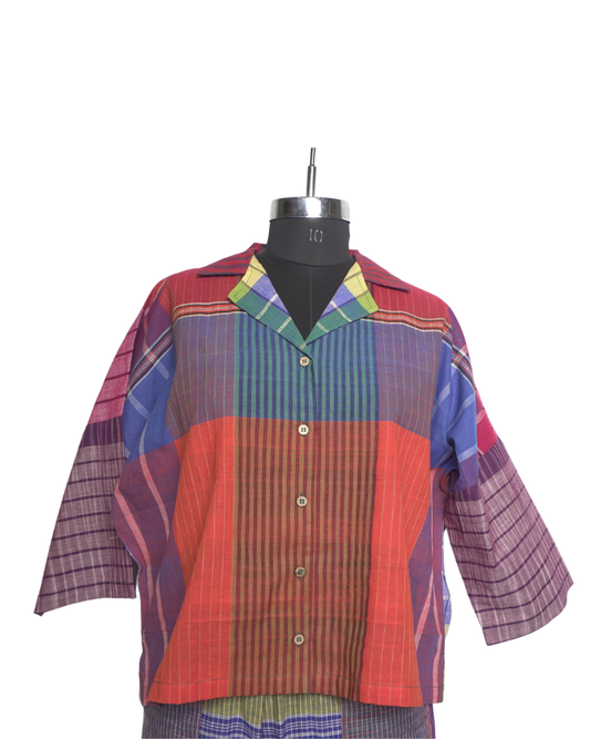 Oversized Top Cum Jacket (Multi Color)