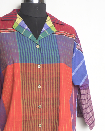 Oversized Top Cum Jacket (Multi Color) S100