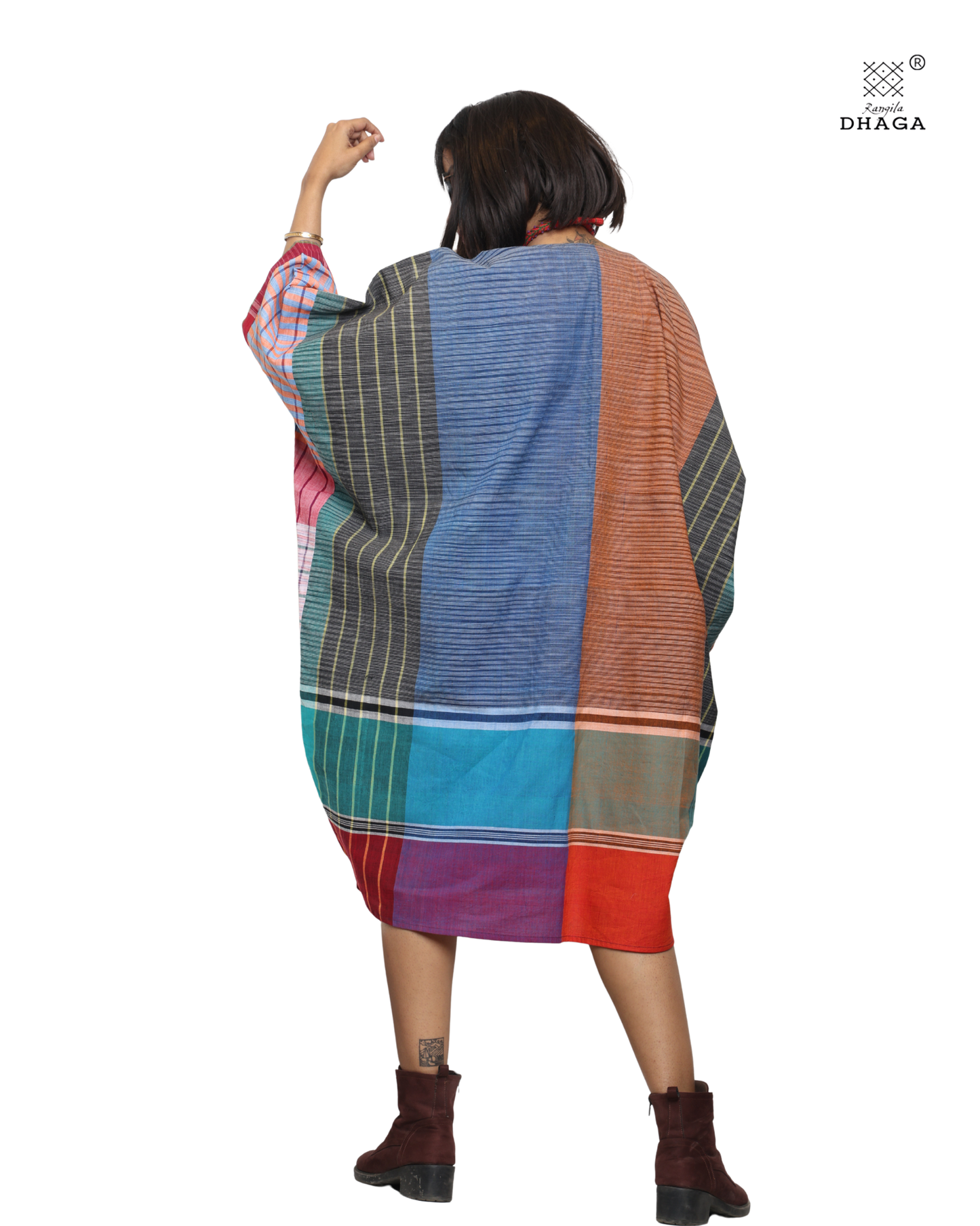 Free Size Gamcha Kaftan Dress BD02