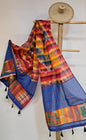 Patch work Gamcha Fashion Handloom Cotton Dupatta ( Multicolor) DP30
