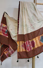 Handloom Embroidered Gamchha Cotton Dupatta – Leaf & Bird Motif  DP