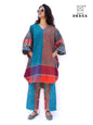 Kaftan Dress Long  Free Size  Gamcha Fashion Handloom Cotton (SkyGreen Blue )  SHR103 (Copy)