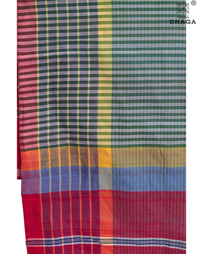Rangila Dhaga Handwoven 2 Gamcha Fabric – Multicolor Checks (2m 8 cm)- GF001