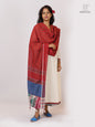 Patch work Gamcha Fashion Handloom Cotton Dupatta DP15( Red blue Multicolor)