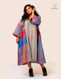 Hand Embroidered Multicolor Handloom Gamcha Dress | Artisan Cotton Dress | Rangila Dhaga | Rangila Dhaga KD005