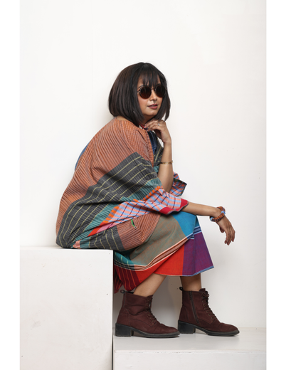 Free Size Gamcha Kaftan Dress