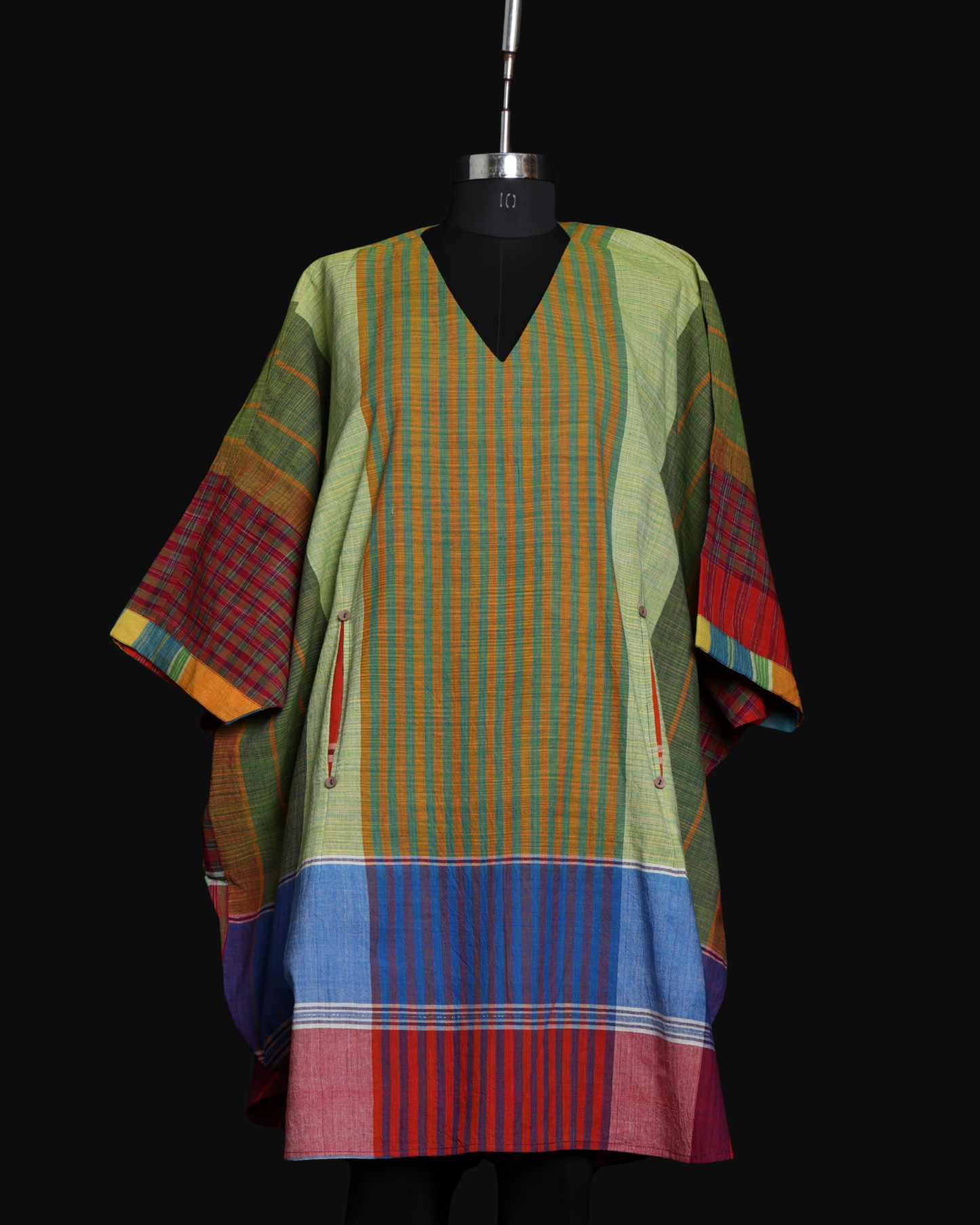 Free size handloom Gamcha Kaftan Dress Free Size BD05