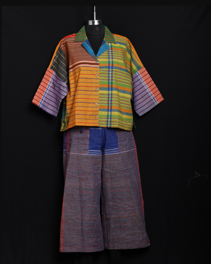 Handloom cotton oversize shirt