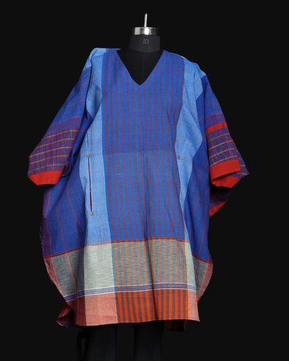 Free Size Handloom Gamcha Kaftan dress