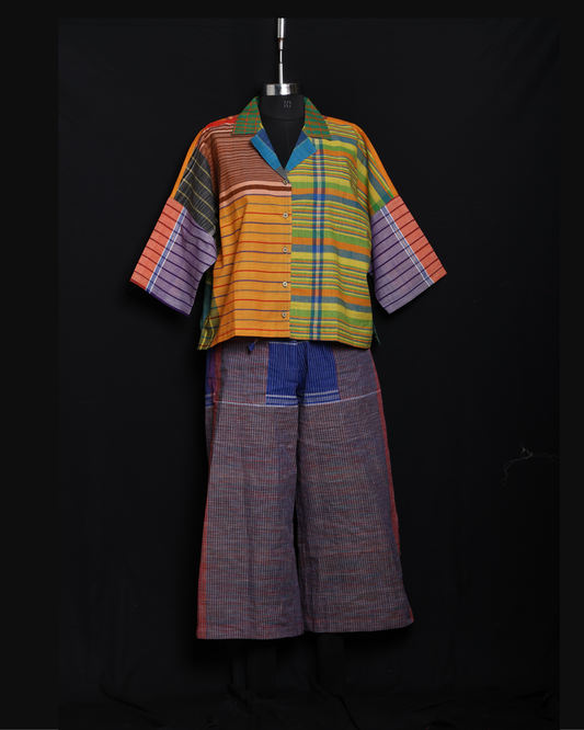 Handloom cotton oversize shirt