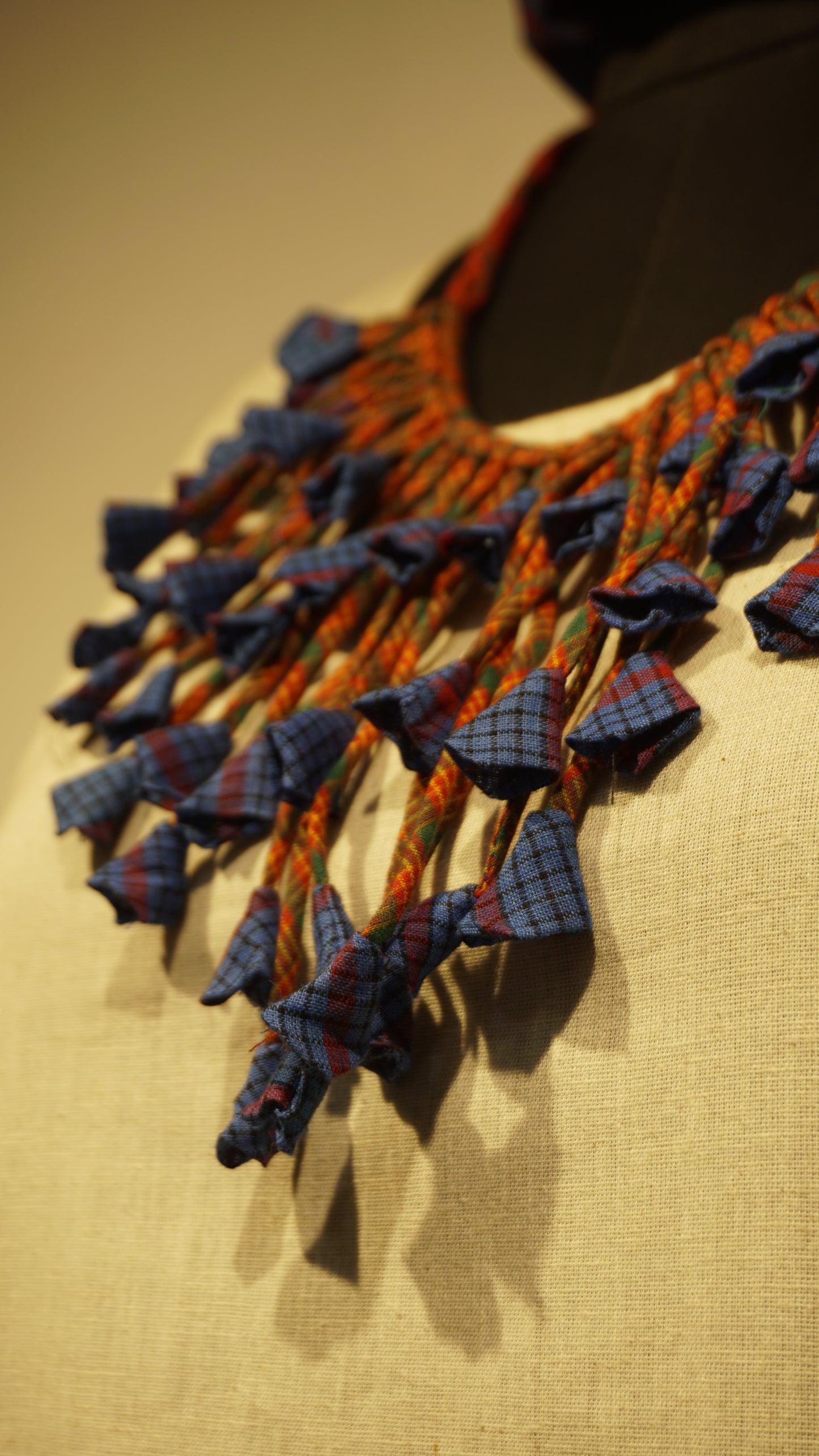 Kali Gamcha Necklace (Blue-Red Color)