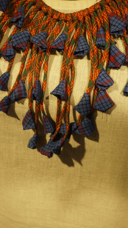 Kali Gamcha Necklace (Blue-Red Color)