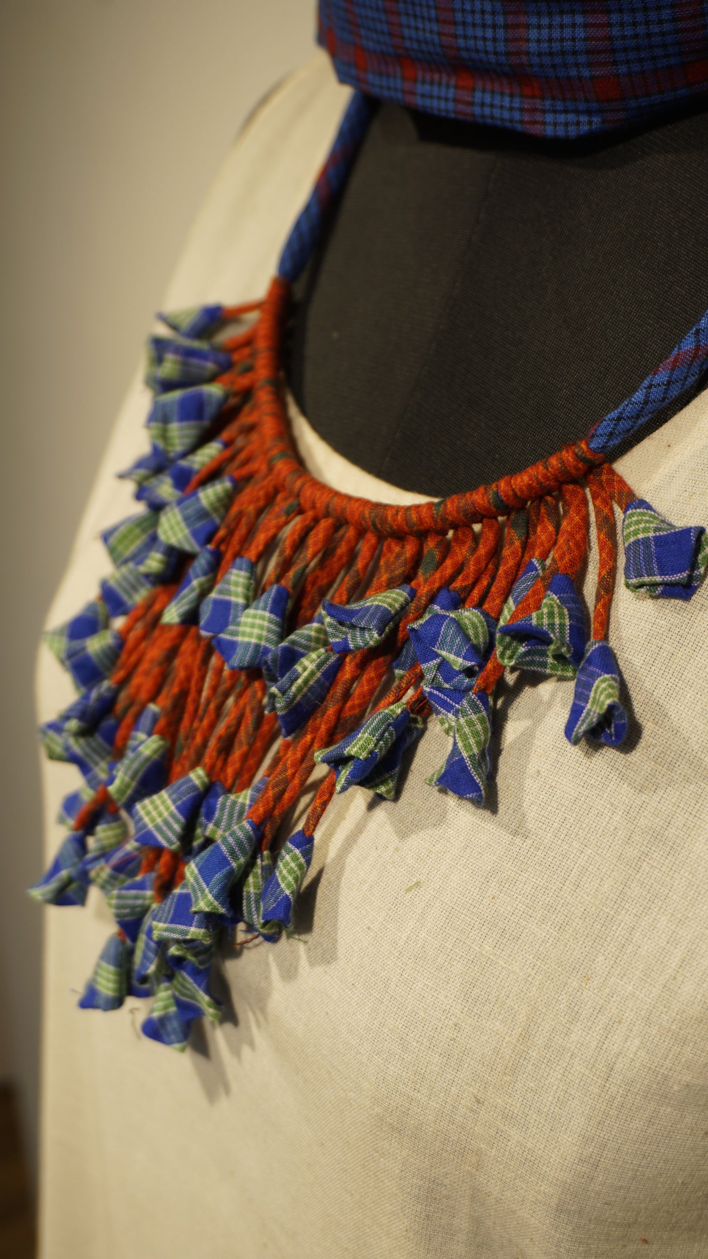 Kali Gamcha Necklace (Blue-Green Color)