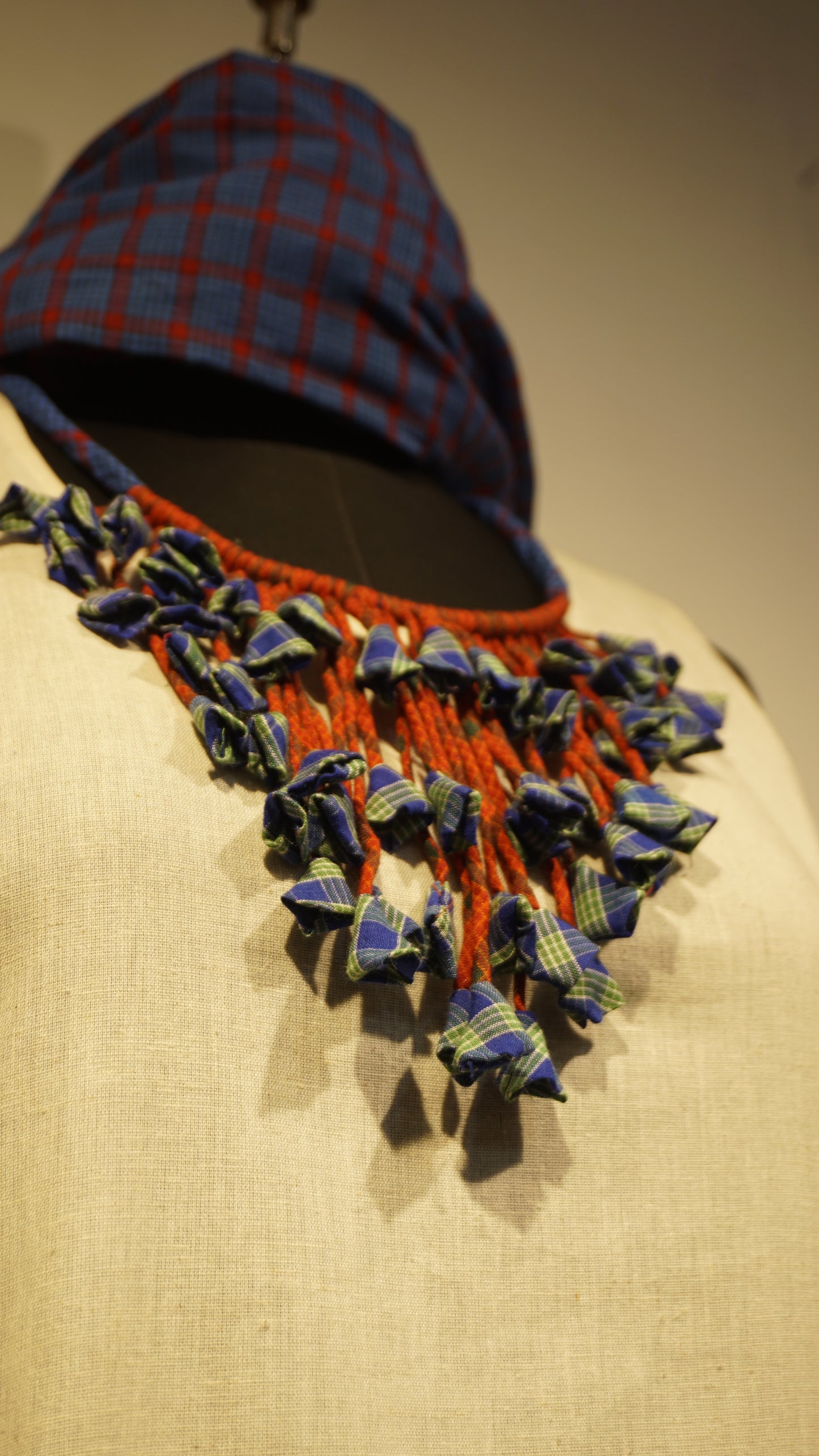 Kali Gamcha Necklace (Blue-Green Color)