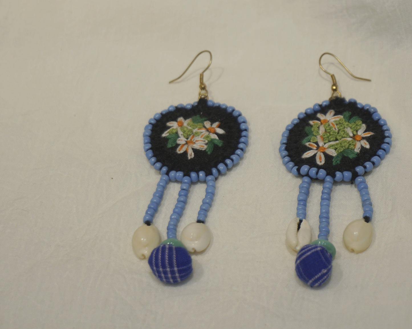 Handcrafted Gamcha Fabric Earings New- GE114