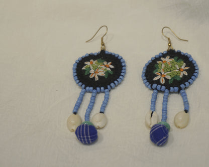 Handcrafted Gamcha Fabric Earings New- GE114