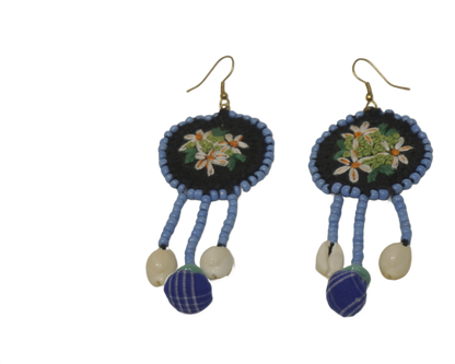 Handcrafted Gamcha Fabric Earings New- GE114