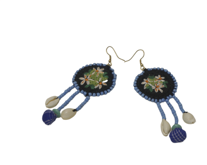 Handcrafted Gamcha Fabric Earings New- GE114