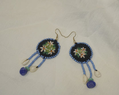 Handcrafted Gamcha Fabric Earings New- GE114