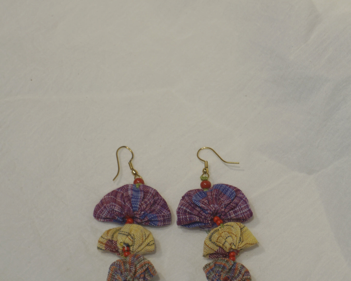 Handcrafted Gamcha Fabric Earings New- GE113