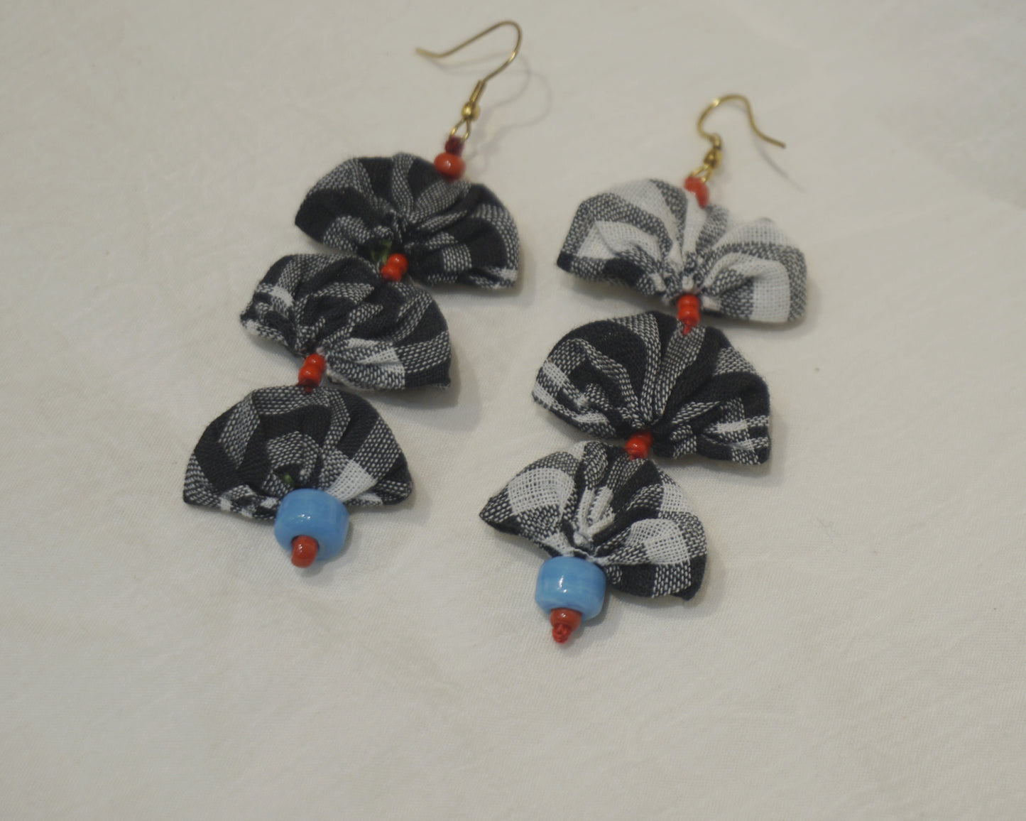 Handcrafted Gamcha Fabric Earings New- GE110