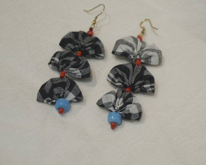 Handcrafted Gamcha Fabric Earings New- GE110