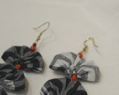 Handcrafted Gamcha Fabric Earings New- GE110