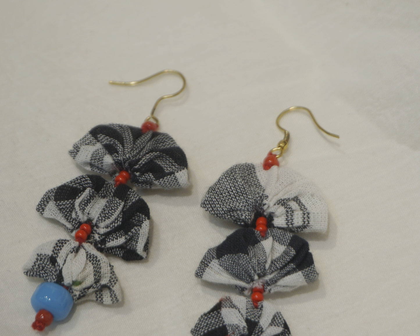 Handcrafted Gamcha Fabric Earings New- GE110