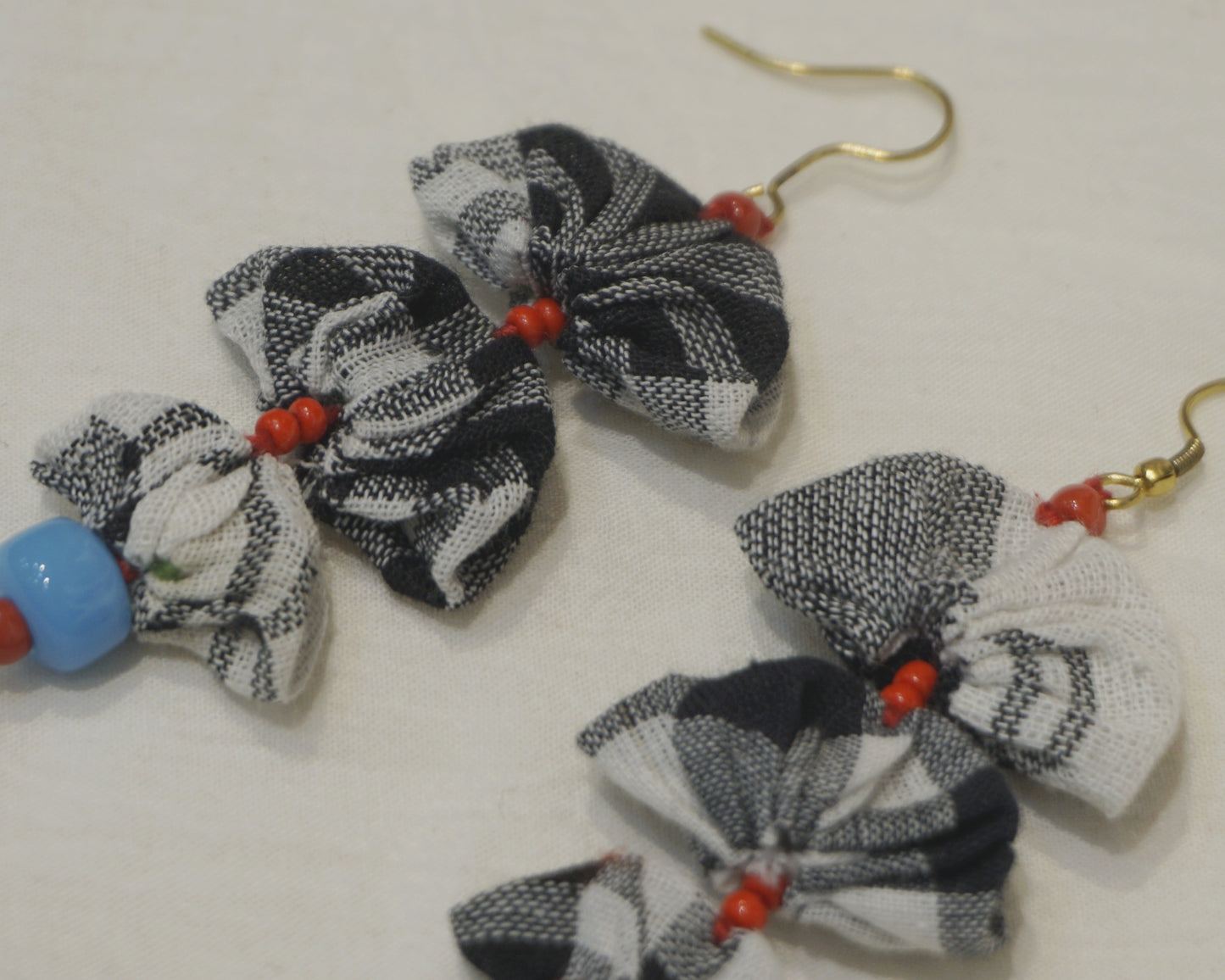 Handcrafted Gamcha Fabric Earings New- GE110