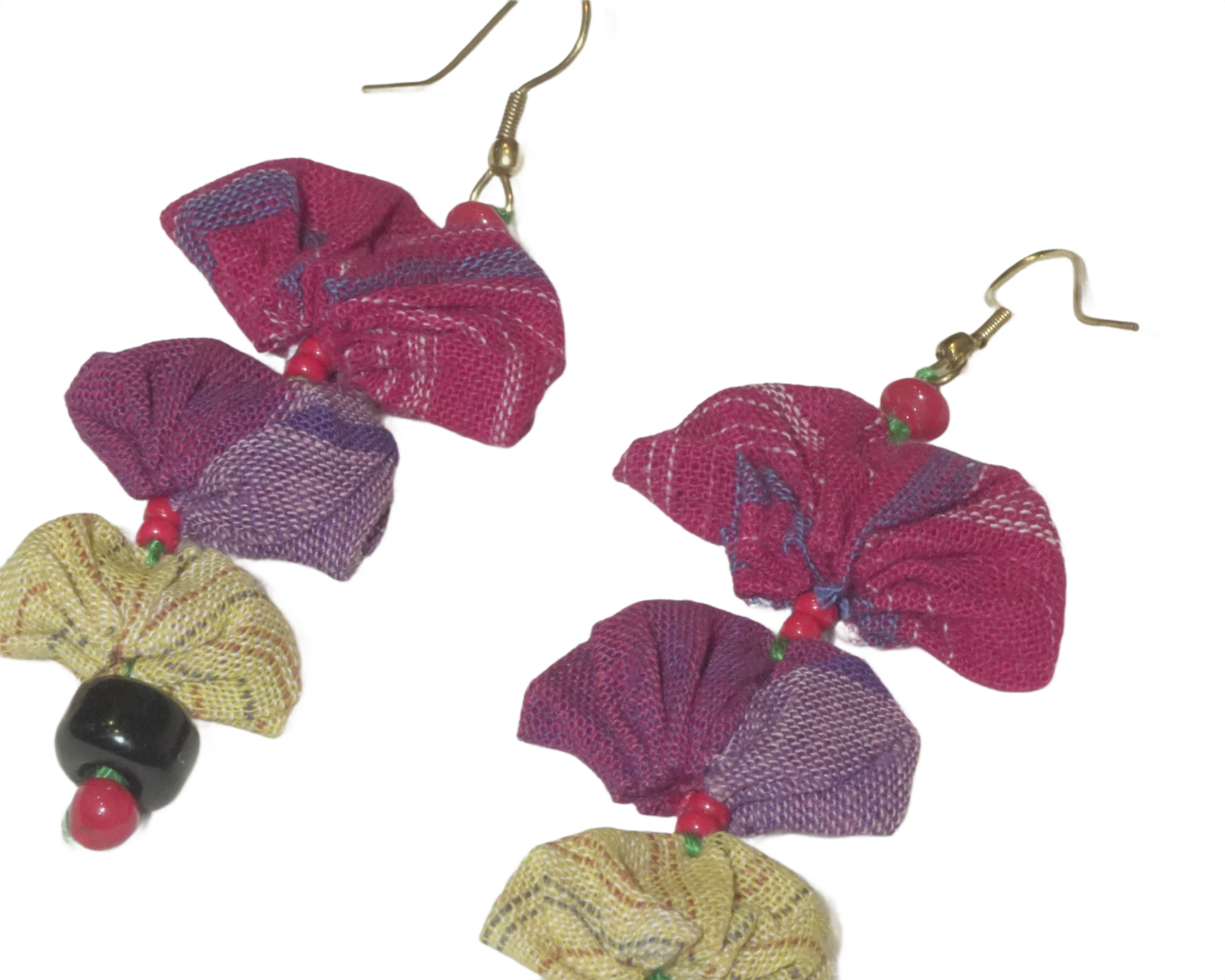 Handcrafted Gamcha Fabric Earings New- GE113