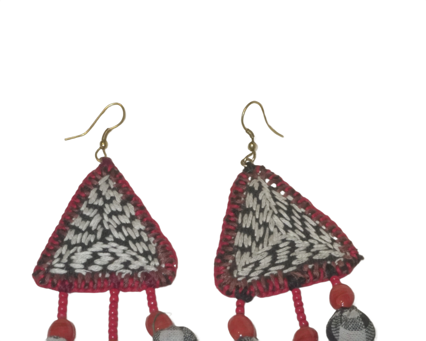 Handcrafted Gamcha Fabric Earings new- GE006