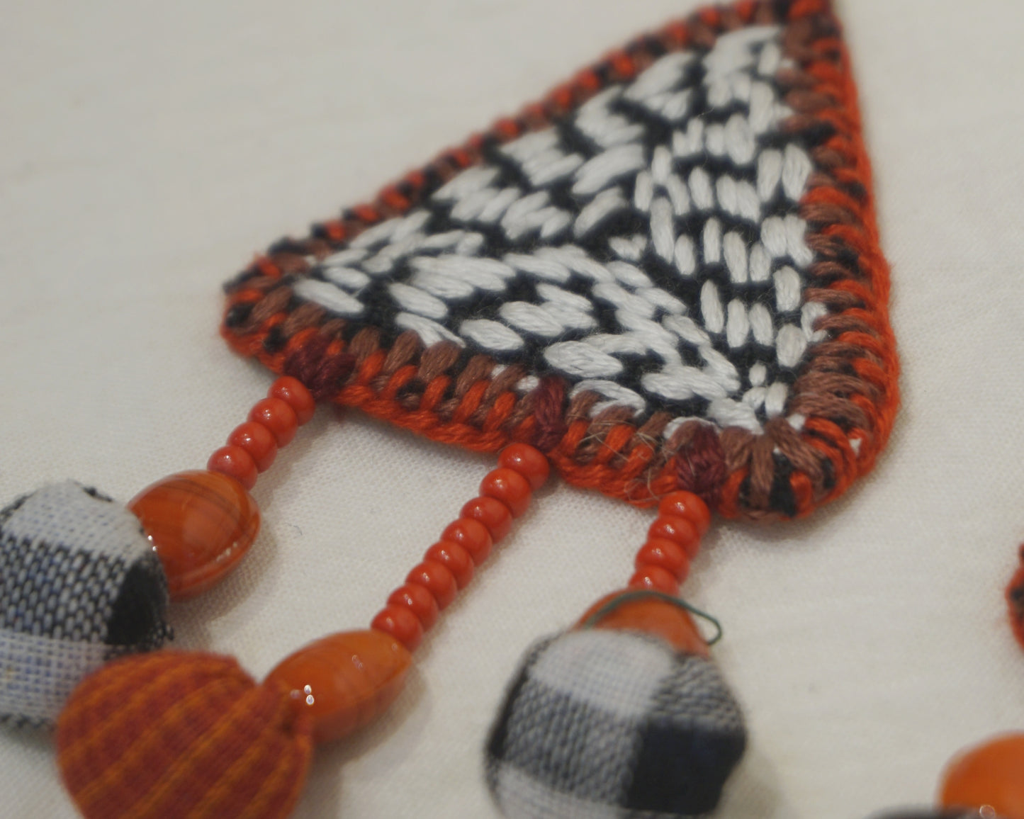 Handcrafted Gamcha Fabric Earings new- GE006
