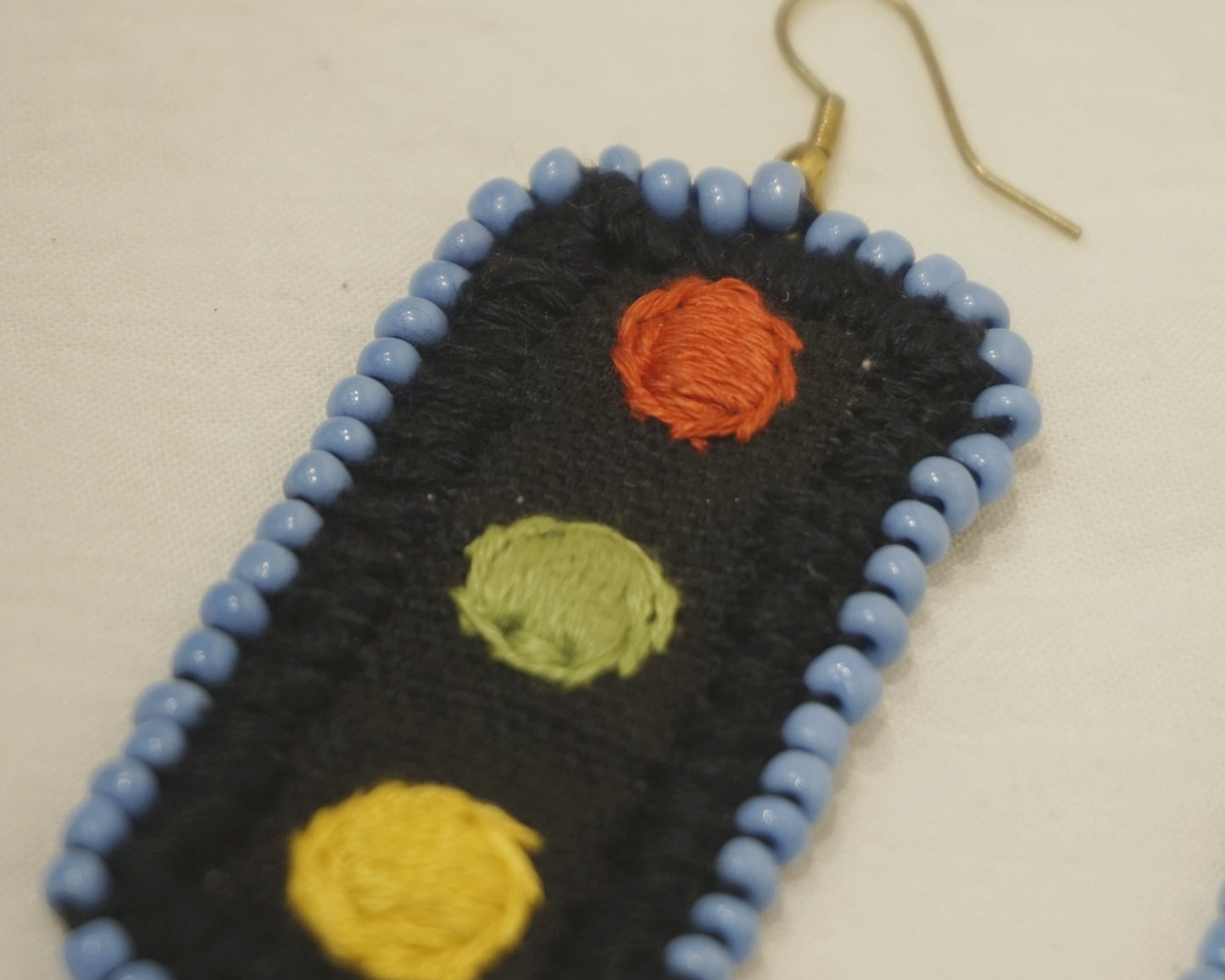 Handcrafted Gamcha Fabric Earings new- GE001