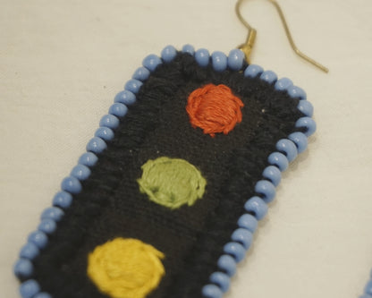 Handcrafted Gamcha Fabric Earings new- GE001