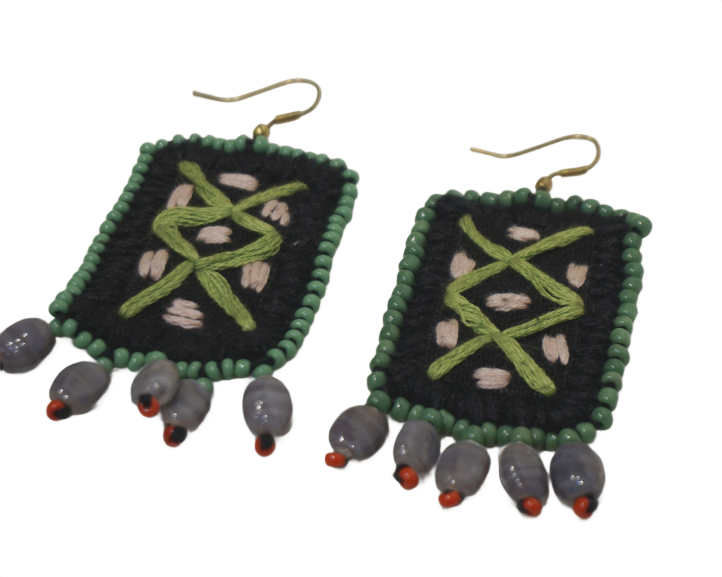Handcrafted Gamcha Fabric Earings new- GE002