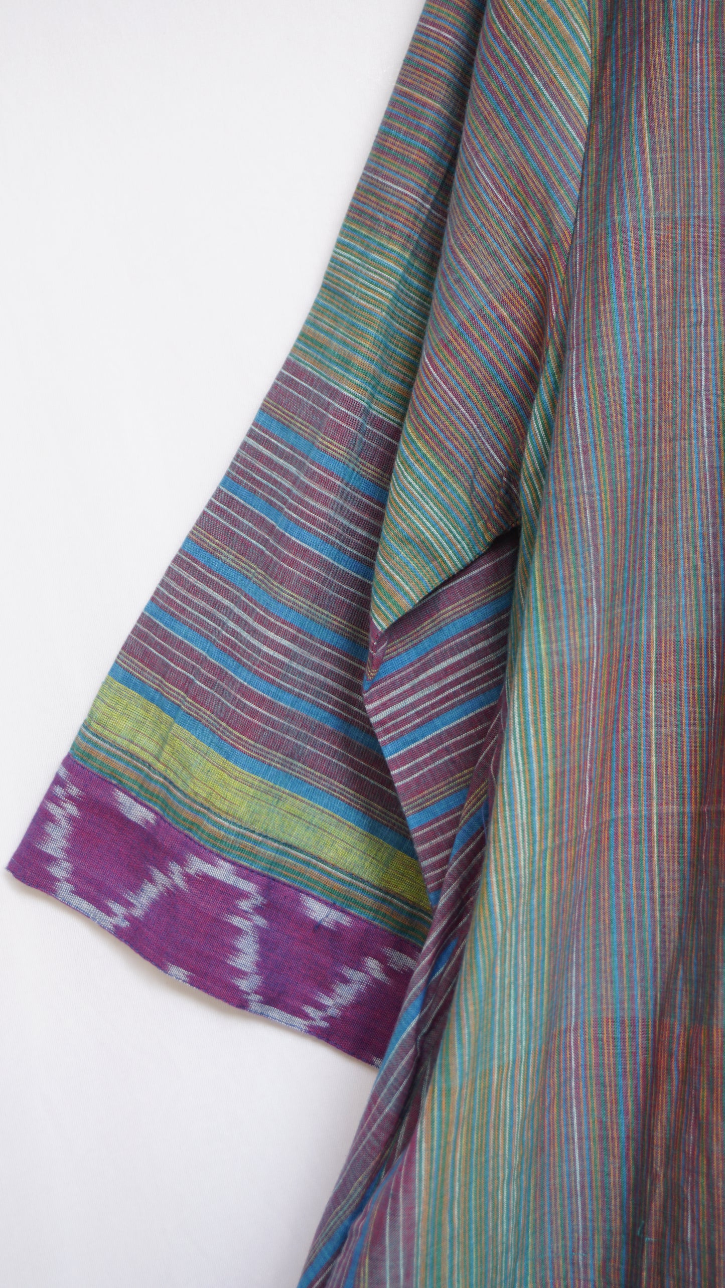 Long Shrug with Plain Blue Dress Set