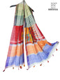 Patch work Gamcha Fashion Handloom Cotton Dupatta D15( Multicolor)