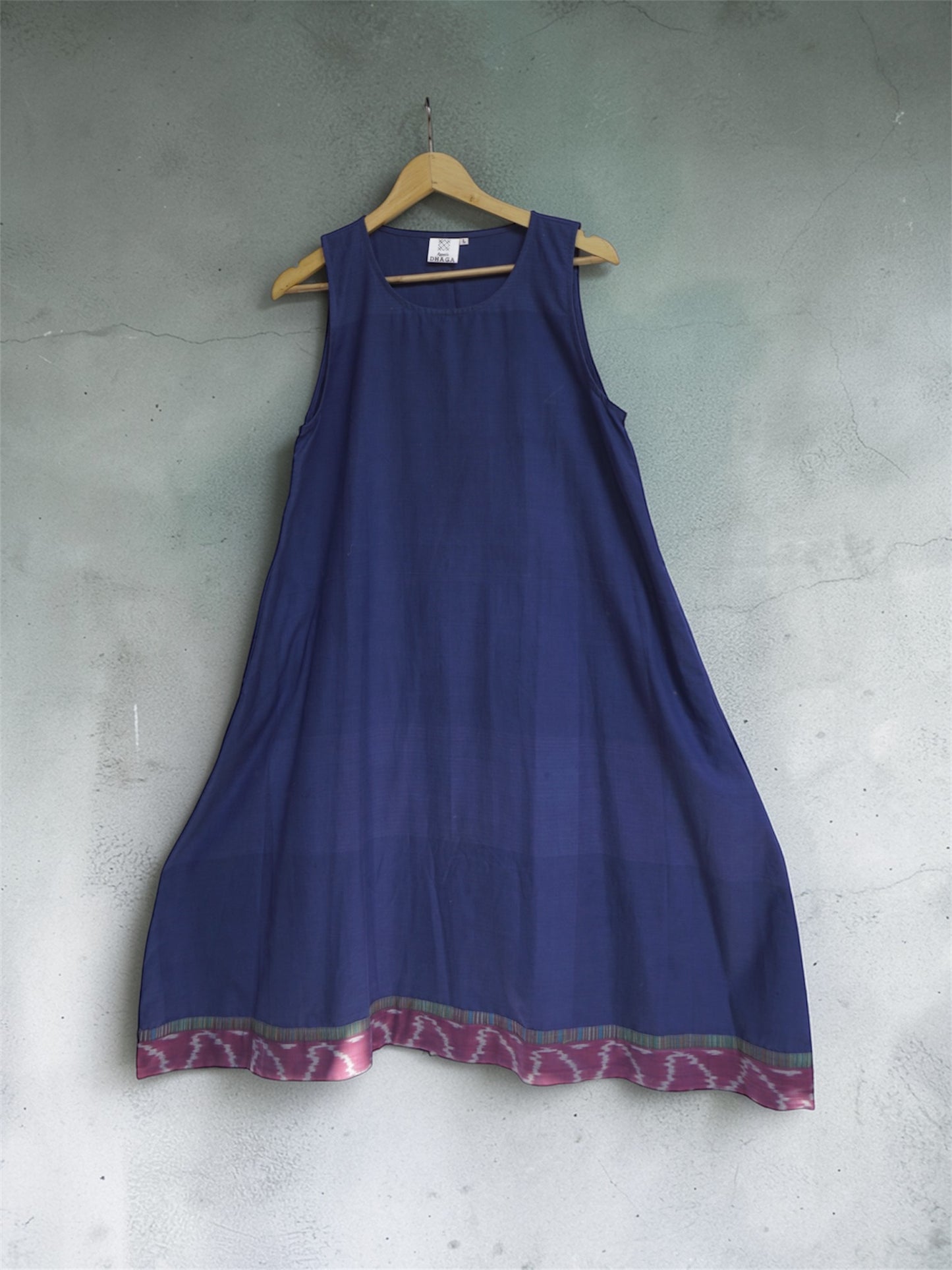 Long Shrug with Plain Blue Dress Set