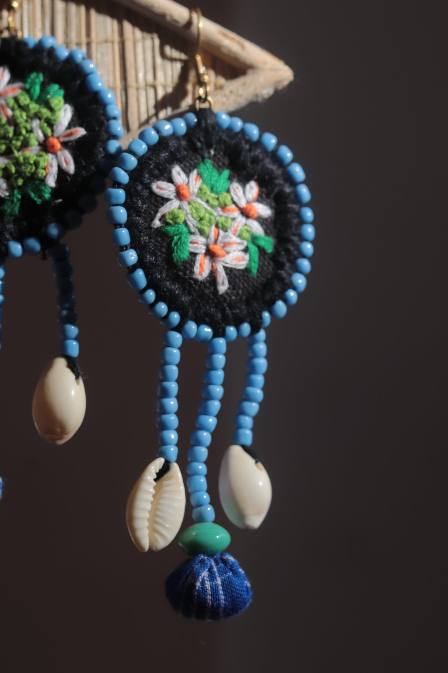 Handcrafted Gamcha Fabric Earings New- GE114