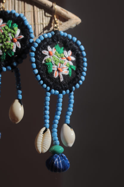 Handcrafted Gamcha Fabric Earings New- GE114