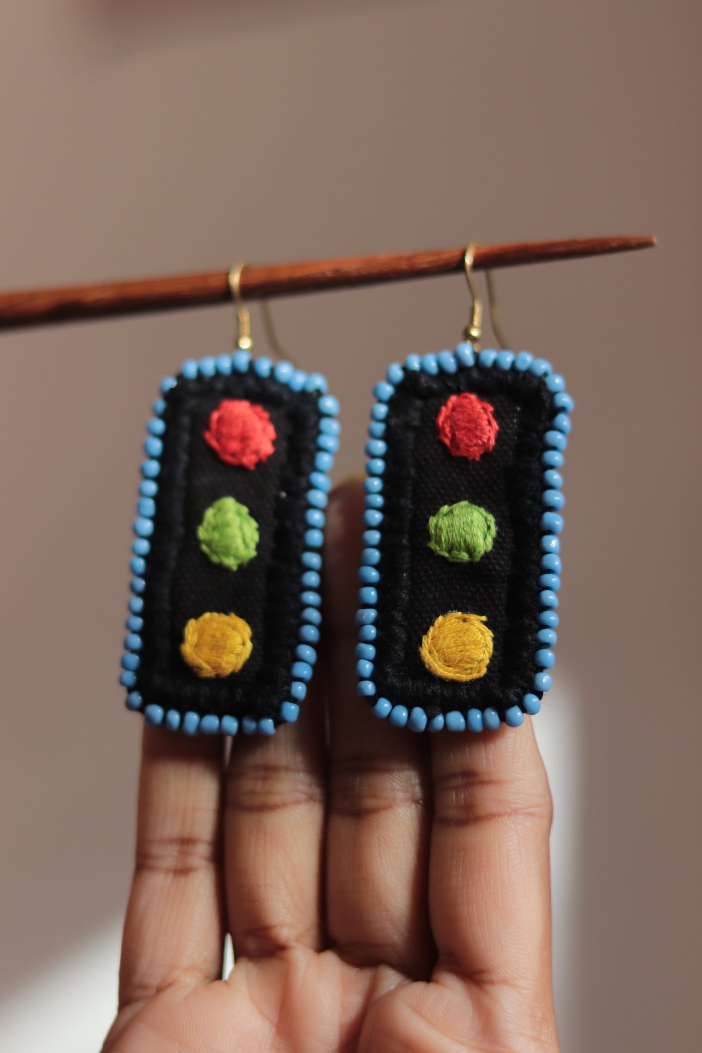 Handcrafted Gamcha Fabric Earings new- GE001