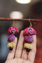 Handcrafted Gamcha Fabric Earings new- GE008