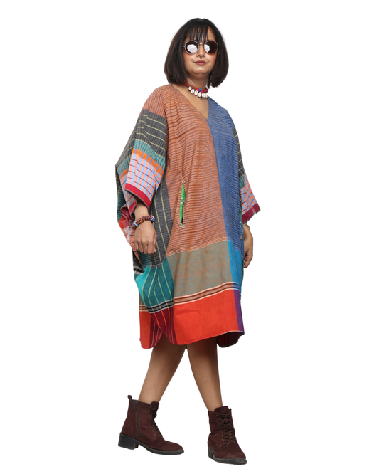 Free Size Gamcha Kaftan Dress