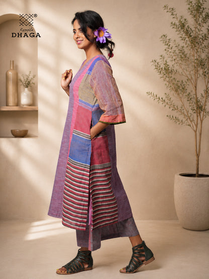 Handloom gamcha pant| Side Pockets | Signature Design by Rangila Dhaga pant